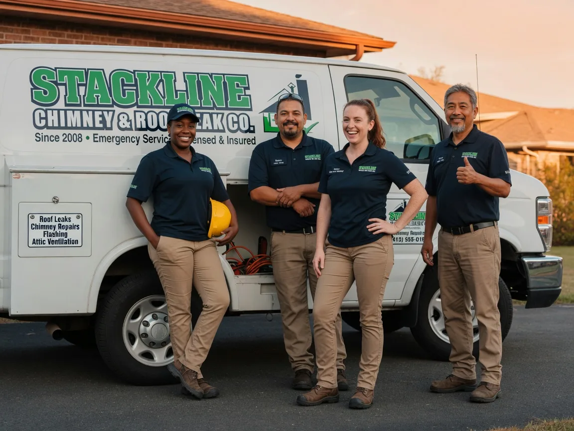 Chimney flashing repair company in Chico, TX